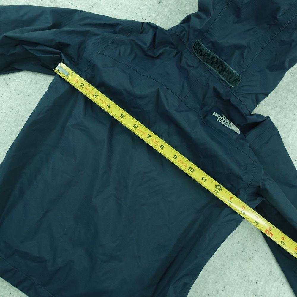 The North Face Boys XXS 5 HyVent Rain Jacket Navy Blue Hooded Windbreaker AQFY - Picture 12 of 14